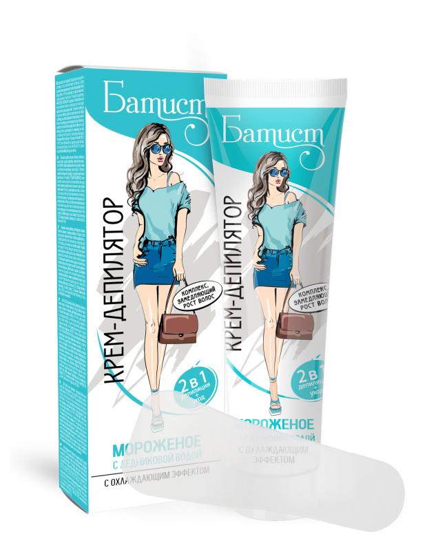 Крем-депилятор Батист Мороженое с охлаждающим эффектом 100 мл 150₽