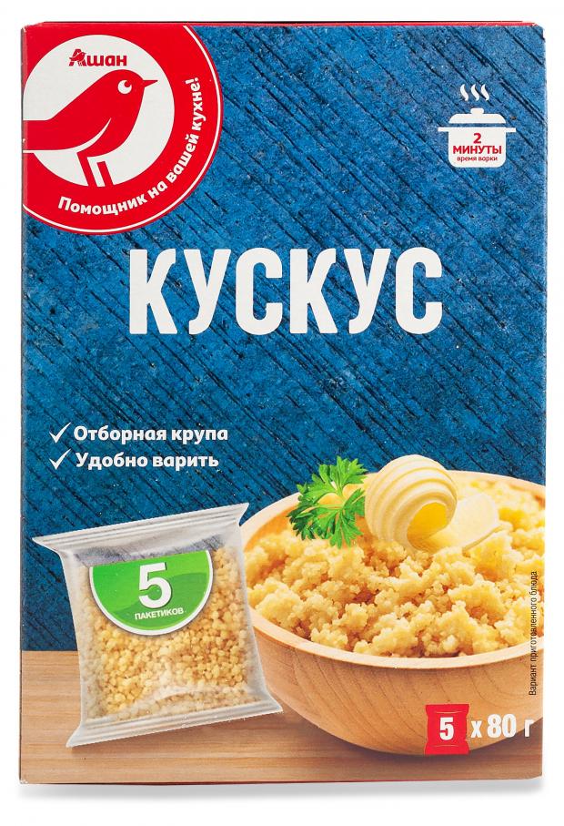 Кускус АШАН в пакетиках 400 г 90₽