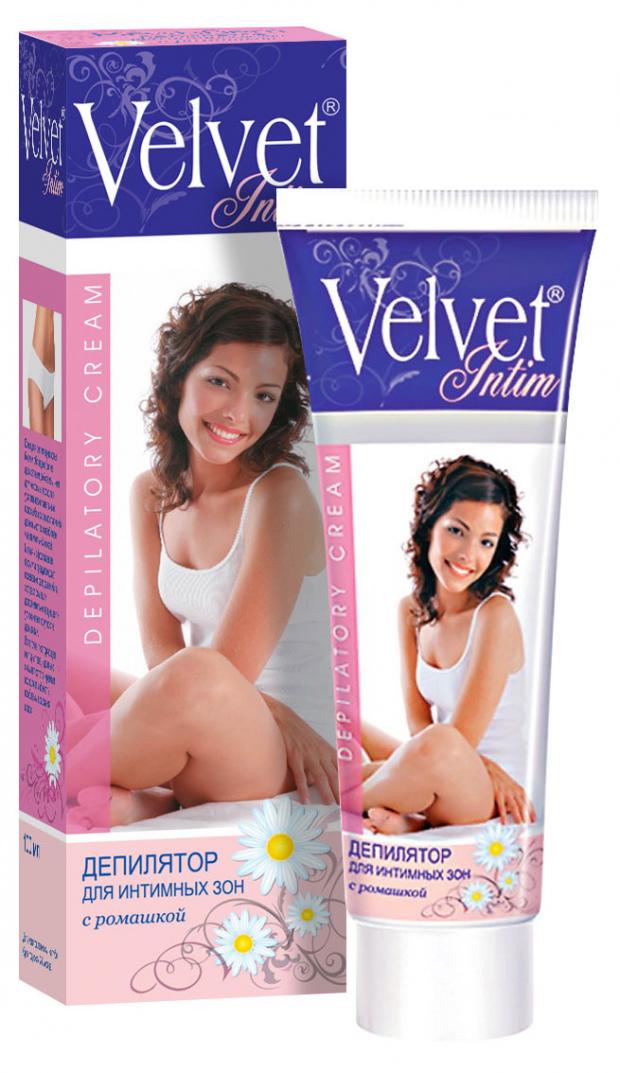 

Крем для депиляции Velvet для интимных зон с ромашкой, 100 мл