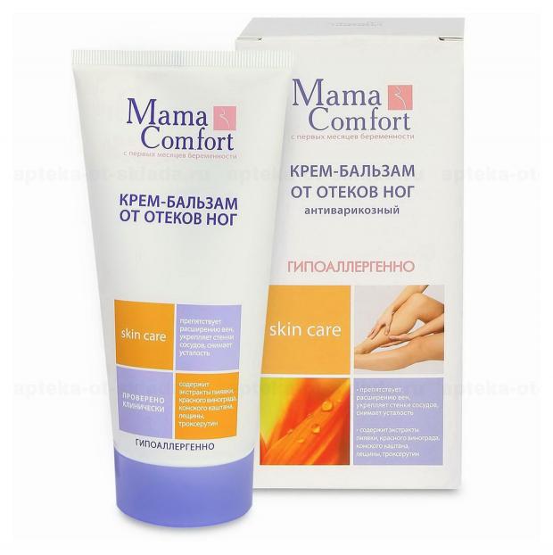 

Крем-бальзам для ног Mama Comfort от отеков тонизирующий, 175
