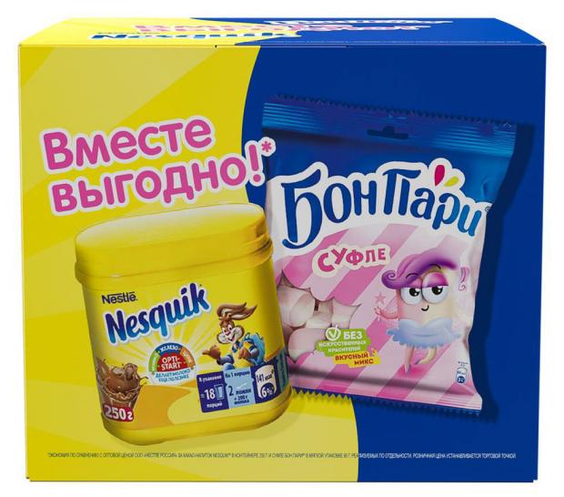 

Промонабор Какао-напиток Nesquik + Суфле «БОН ПАРИ», 250+90 г