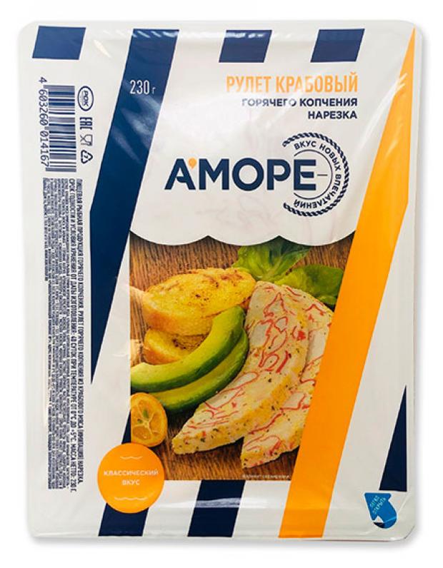 

Рулет «Морская Планета» из крабового мяса нарезка, 230 г
