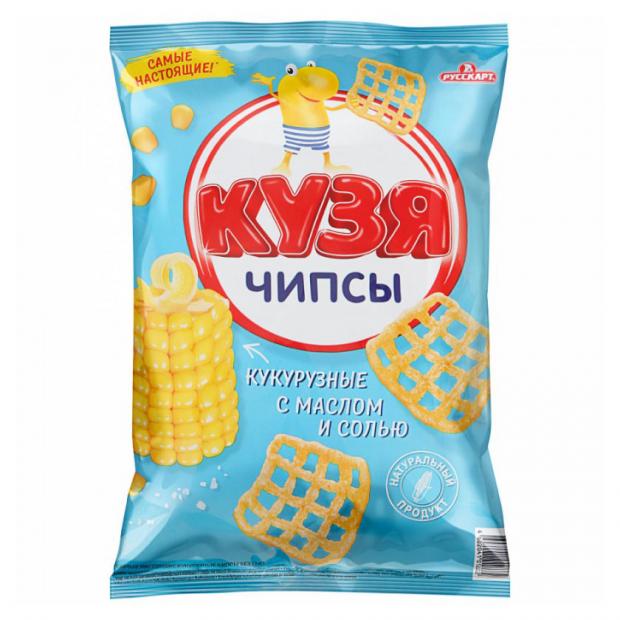 

Чипсы кукурузные «Русскарт» КУЗЯ со вкусом масла и солью, 45 г