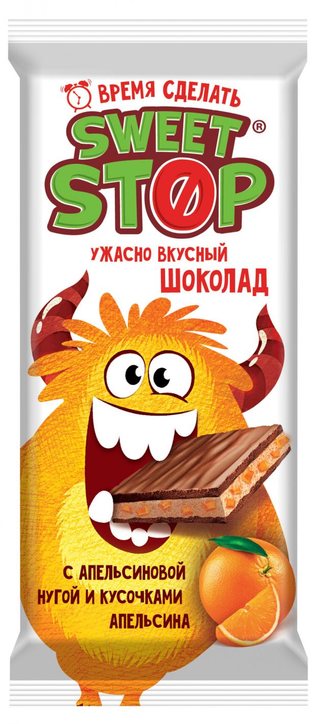 

Шоколад молочный Sweet Stop нуга и цукаты, 90 г