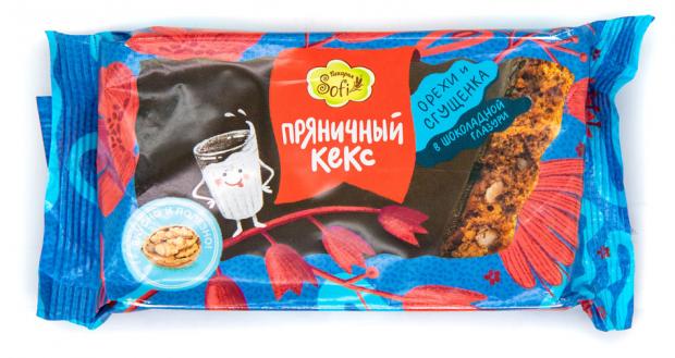 

Кекс пряничный Пекарня SOFI Орех и сгущенка в шоколадной глазури, 125 г