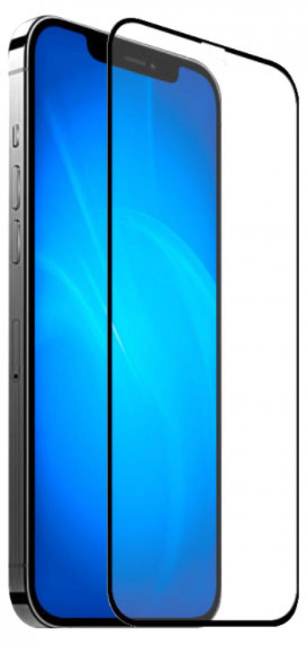 Защитное стекло mObility для Apple iPhone 12 Pro Max Full Screen черное 200₽