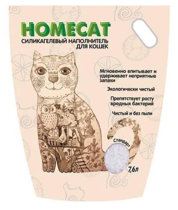 

Наполнитель для кошачьего туалета HomeCat селикагель, 7 л