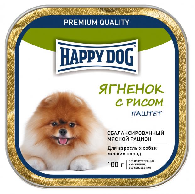 

Консервы для собак мелких пород Happy Dog ягненок и рис, 100 г