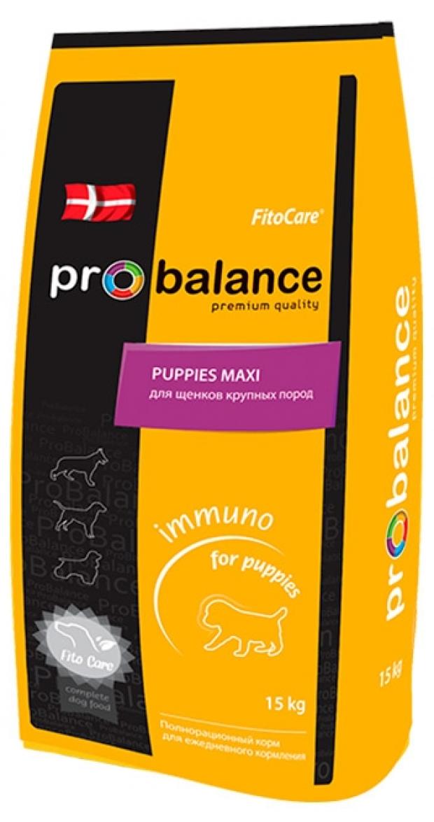 

Сухой корм для щенков крупных пород Probalance Immuno Puppies, 15 кг