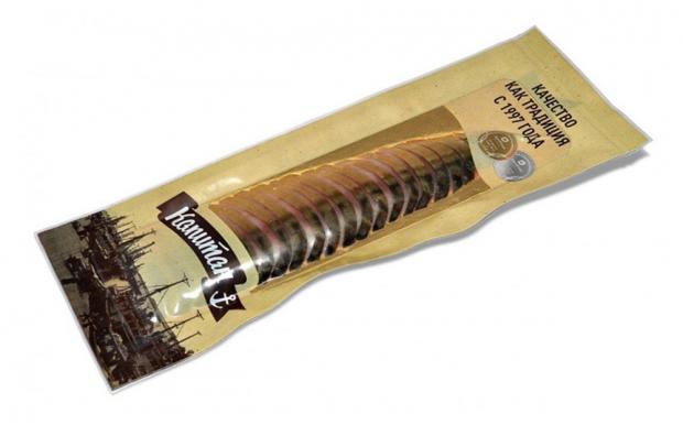 Скумбрия «Капитан» холодного копчения нарезка, 100 г