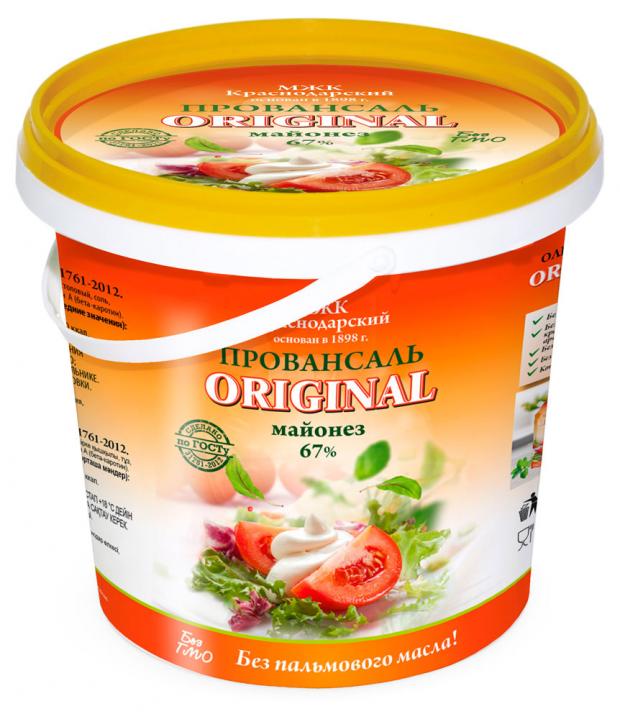 

Майонез «МЖК Краснодарский» ORIGINAL Провансаль, 820 г