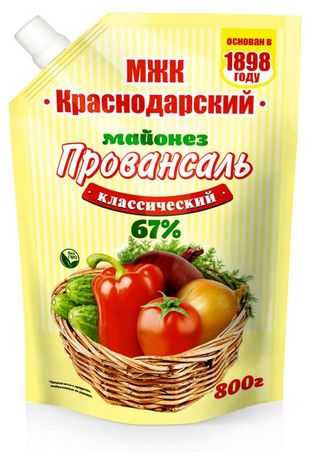 

Майонез «МЖК Краснодарский» Провансаль 67%, 800 г