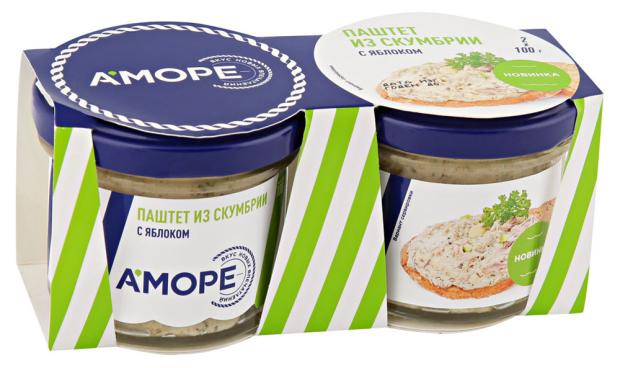

Паштет из атлантической скумбрии с яблоком «Аморе», 2х100 г