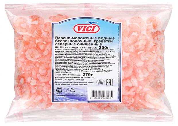 

Креветки северные Vici очищенные замороженные, 300 г