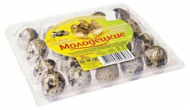 Яйца перепелиные «Молодецкие», 20 шт