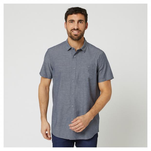 

Рубашка мужская с коротким рукавом InExtenso MTP_SHI0040 голубая