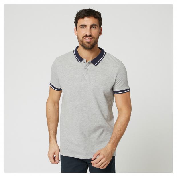 

Поло мужское с коротким рукавом InExtenso MTP_TSH0065 серое