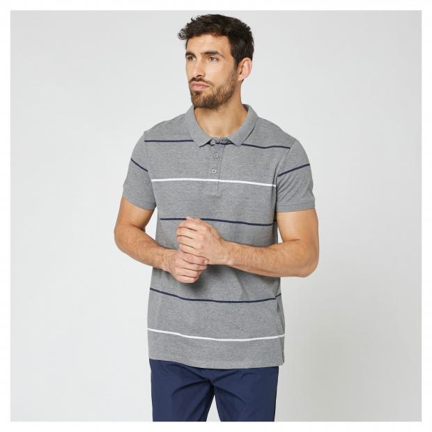 

Поло мужское с коротким рукавом InExtenso MTP_TSH0044 серое