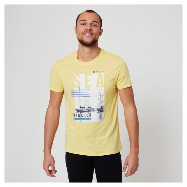 

Футболка мужская с коротким рукавом InExtenso MTP_TSH0028 желтая