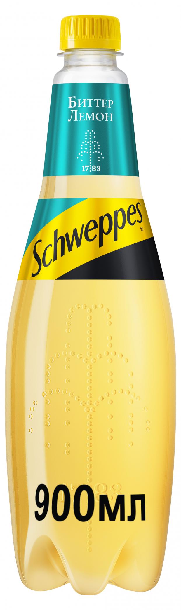 Напиток газированный Schweppes Биттер Лемон 900 мл 90₽