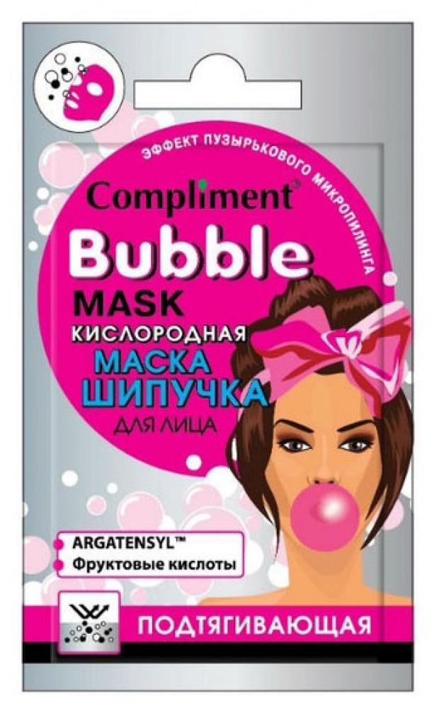 

Маска-шипучка для лица Compliment Bubble mask кислородная против несовершенств, 7 г