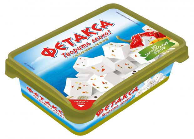 Сыр плавленый Hochland Фетакса с маслинами и паприкой, 200 г