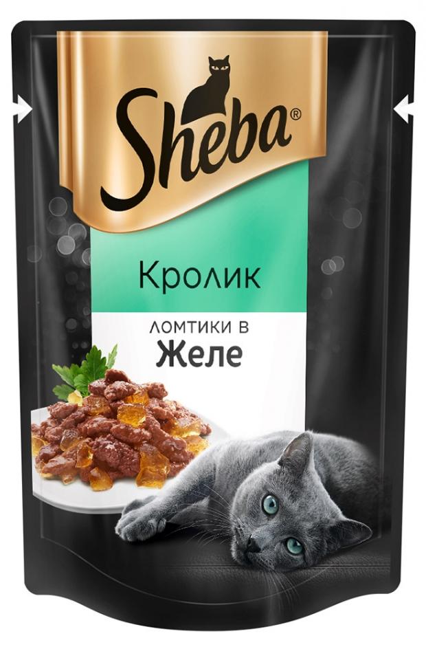 

Корм для кошек Sheba кролик в желе, 85 г