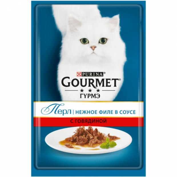 

Корм для кошек Gourmet Perle мини-филе с говядиной, 85 г