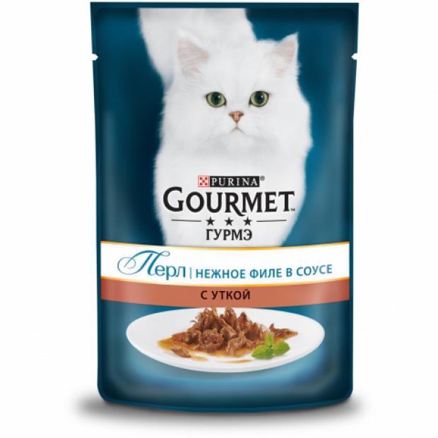 

Корм для кошек Gourmet Perle мини-филе с уткой, 85 г