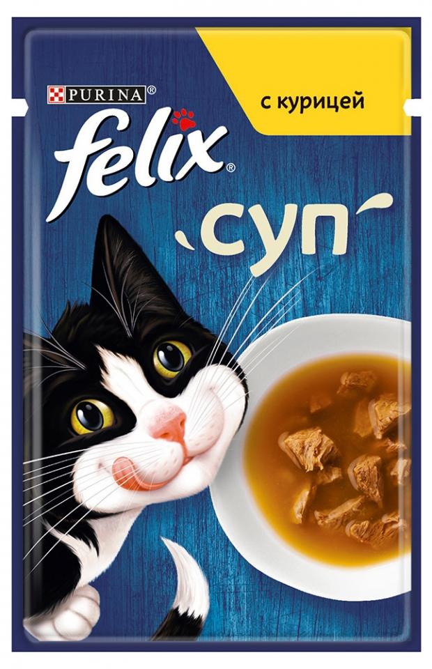Корм для кошек Felix Суп курица 48 г 15₽