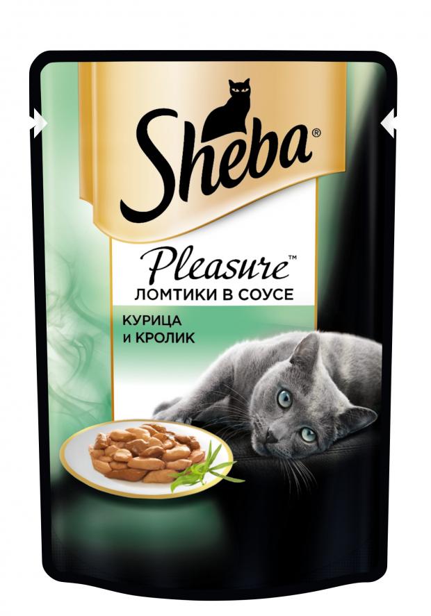 

Корм для кошек Sheba Pleasure курица кролик, 85 г