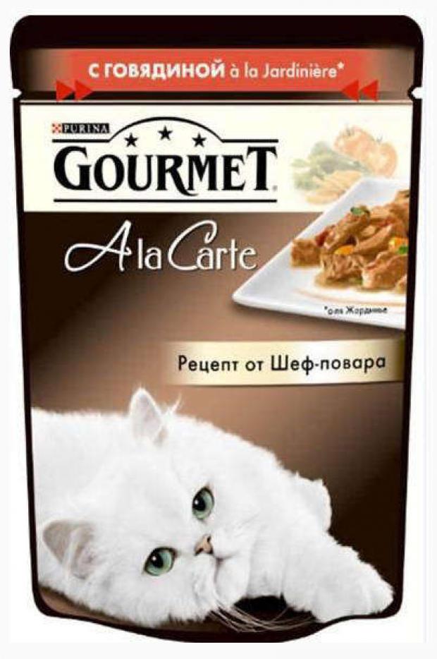 

Корм для кошек Gourmet A la Carte говядина, 85 г