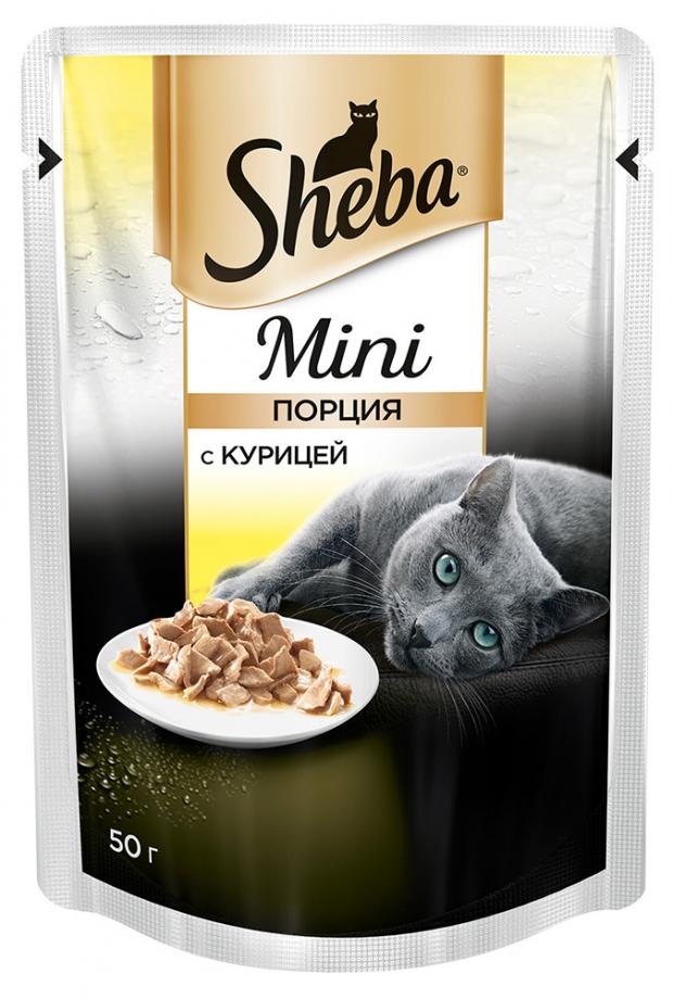 

Корм для кошек Sheba Mini курица, 50 г