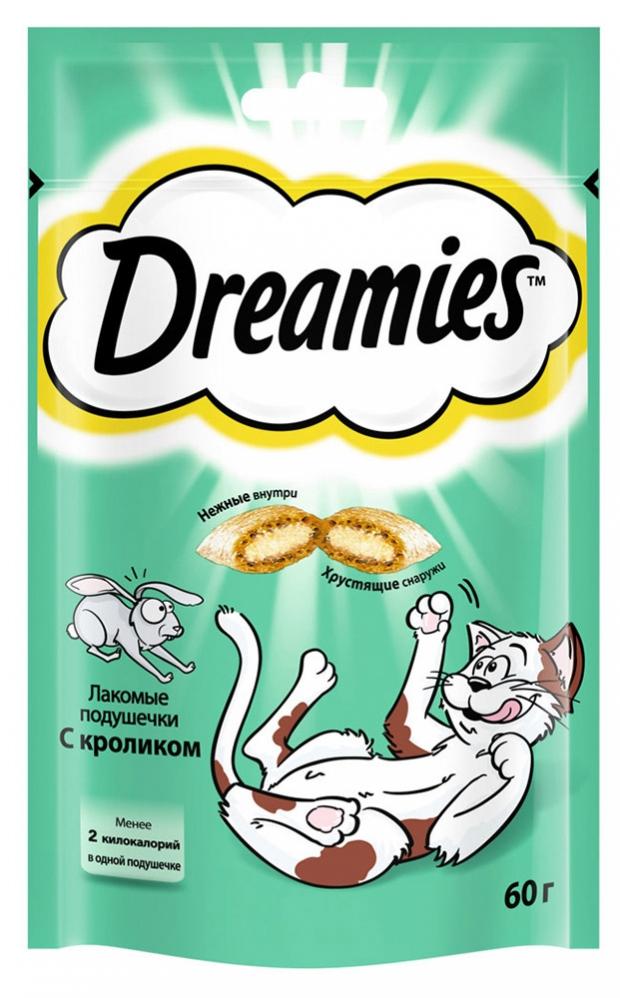 

Лакомство для кошек Dreamies подушечки с кроликом, 60 г