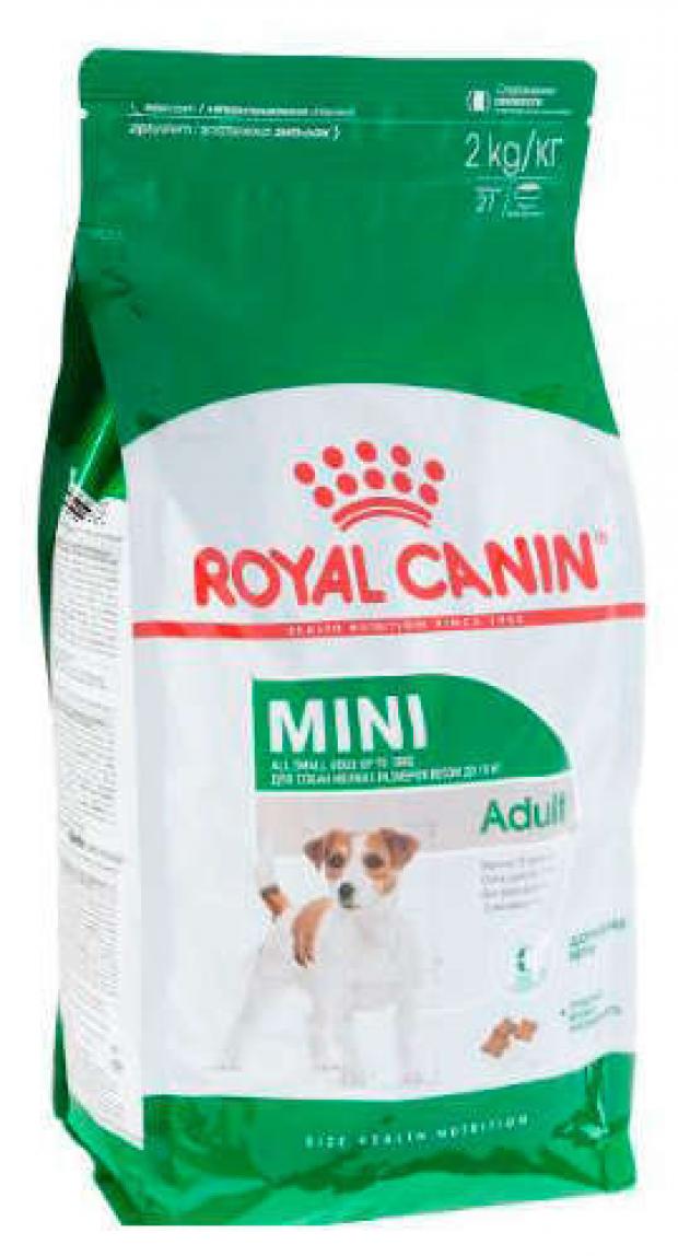 фото Сухой корм для собак мелких пород royal canin mini adult, 2 кг