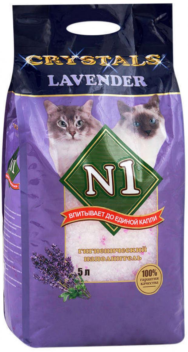 

Наполнитель для кошачьего туалета N1 Crystals Lavender силикагелевый, 5 л