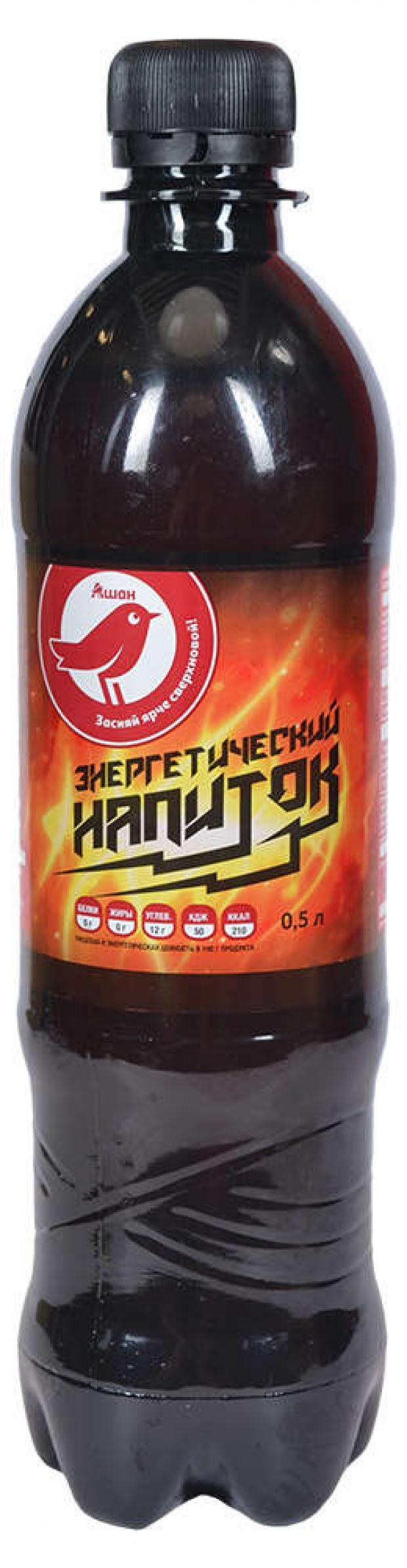 Напиток энергетический АШАН газированный 500 мл 28₽