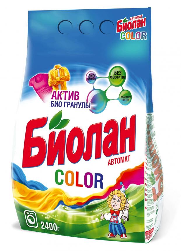 Стиральный порошок Биолан Color автомат 24 кг 180₽