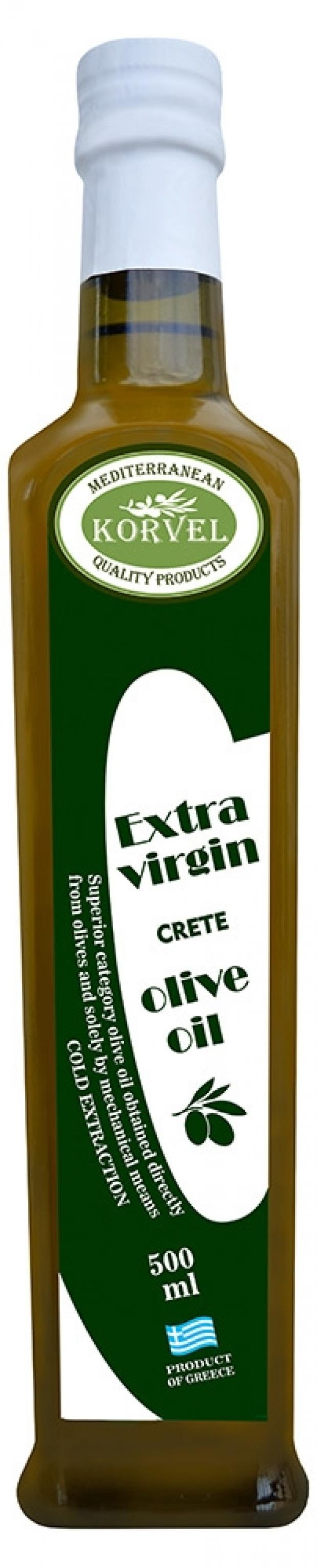 

Масло оливковое Korvel Extra Virgin Crete нерафинированное, 500 мл
