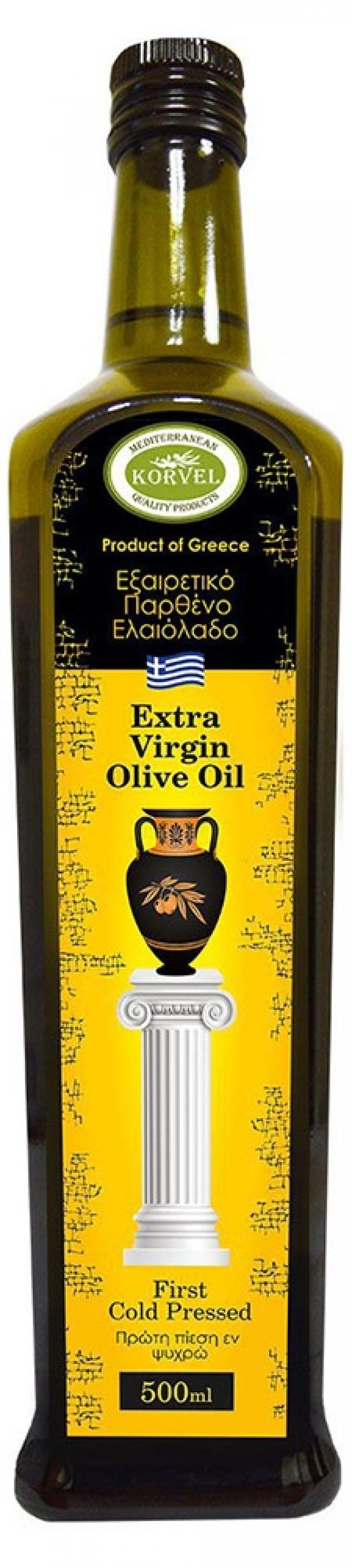 

Масло оливковое Korvel Extra Virgin нерафинированное, 500 мл