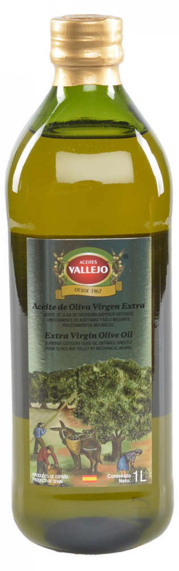 

Масло оливковое Vallejo Extra Virgin нерафинированное, 1 л