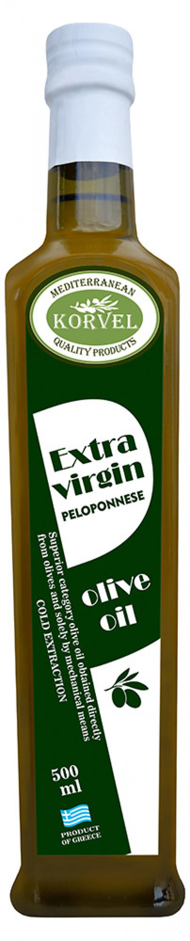 

Масло оливковое Korvel Extra Virgin нерафинированное, 500 мл