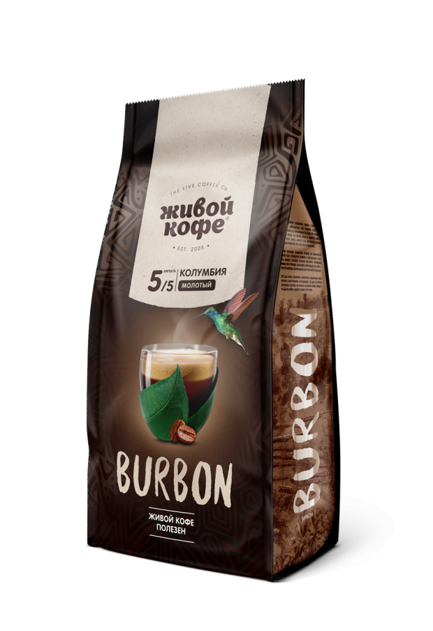 Кофе молотый «Живой Кофе» Бурбон натуральный, 200 г