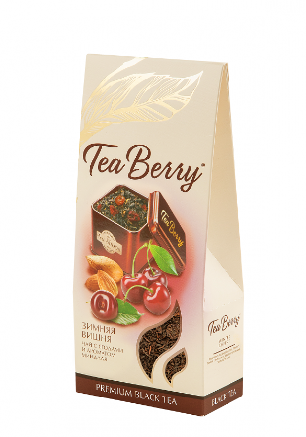 Чай черный Tea Berry Зимняя вишня листовой 100 г 135₽