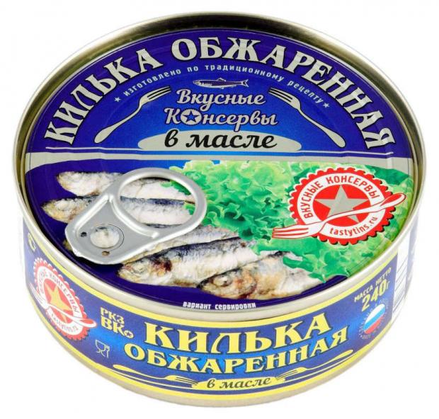 

Килька обжаренная «Вкусные консервы» в масле, 240 г