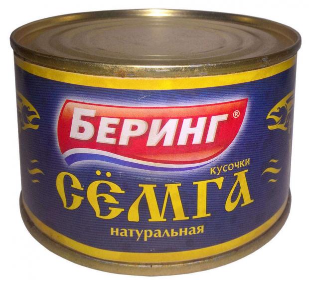 

Сёмга «Беринг» натуральная кусочки, 240 г