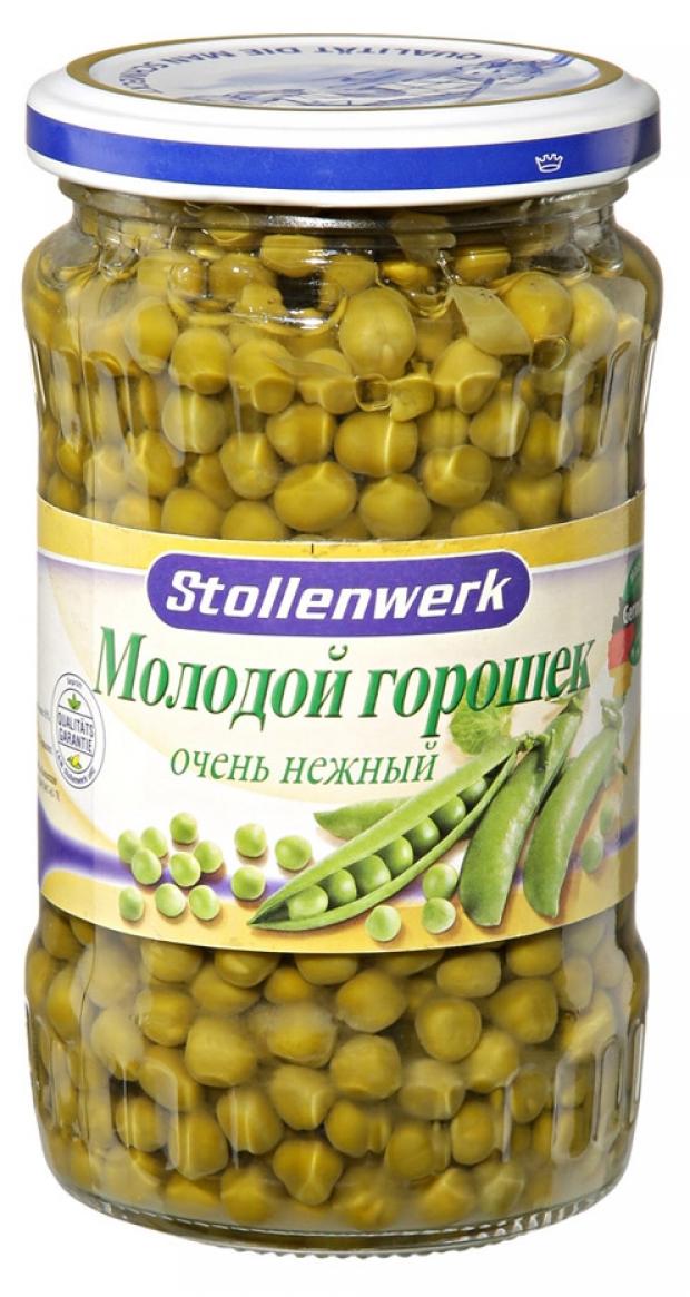 

Горошек зеленый Stollenwerk молодой деликатесный, 370 мл