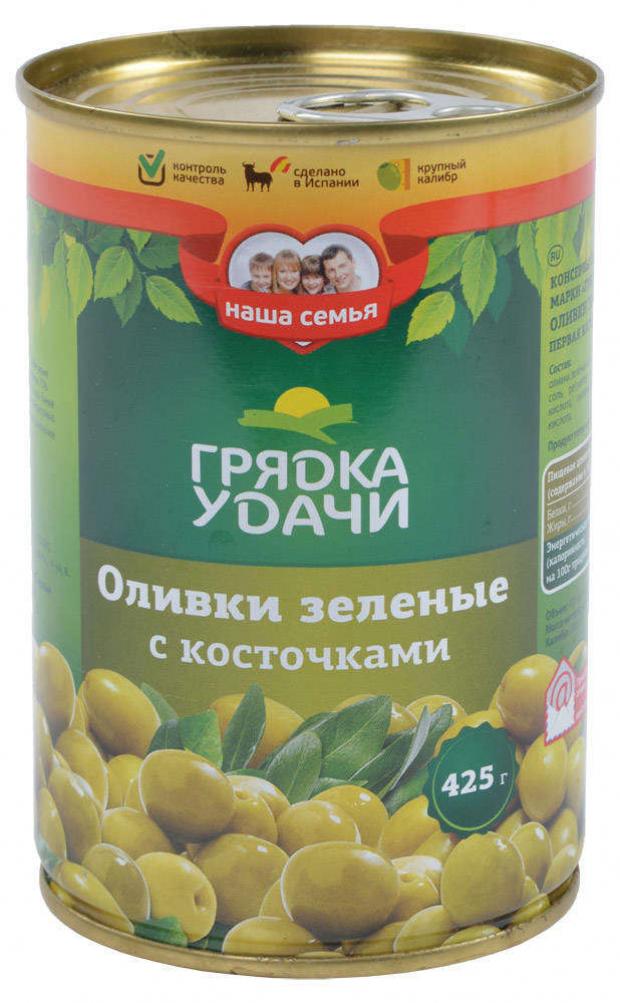

Оливки зеленые «Грядка удачи» с косточкой, 425 г