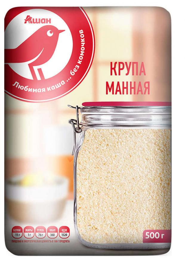 Крупа манная АШАН 500 г 50₽