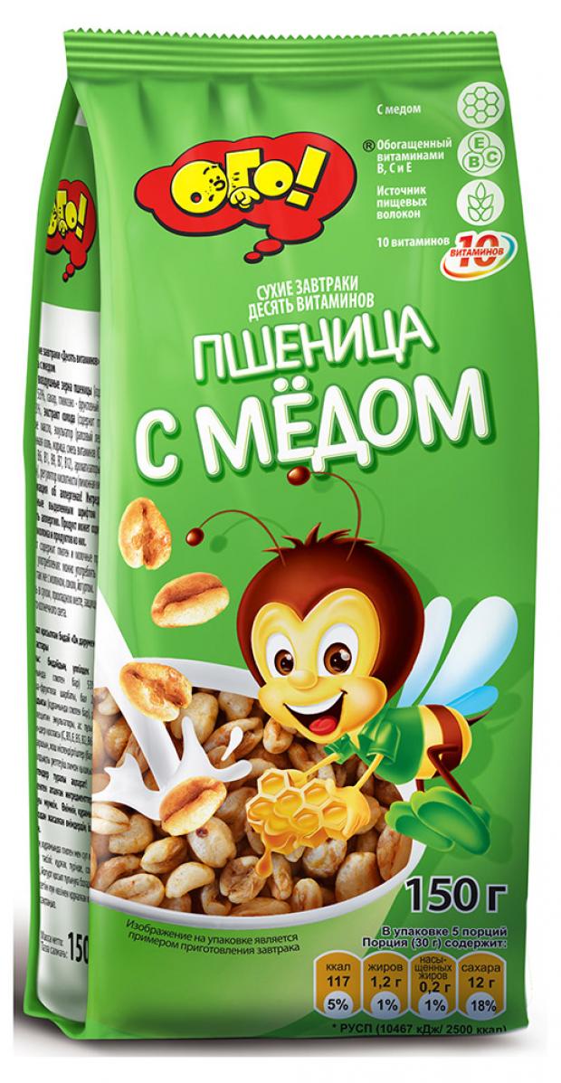 Сухой завтрак ОГО пшеница с медом 150 г 83₽